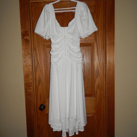 ASOS Dresses & Skirts - NEW Women's Size 10 ASOS Design White Eyelet Bridal Shower Party Dress